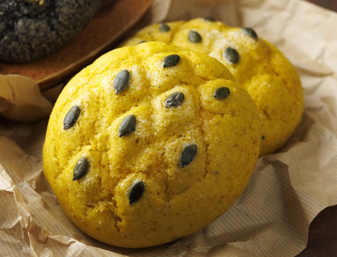 かぼちゃメロンパン