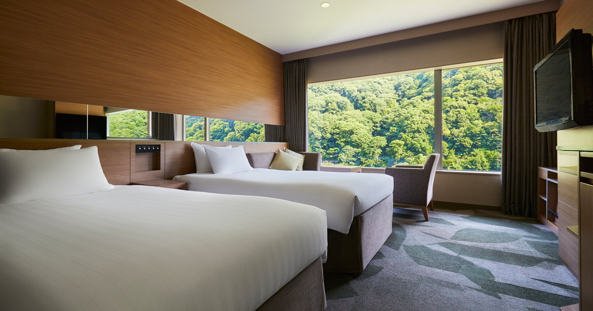 レインボープラザ ツインルーム | 洋室 | 客室 | 【公式】湯本富士屋